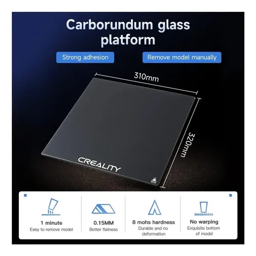 Plataforma De Impresora 3d Con Cama De Vidrio Oficial Ender
