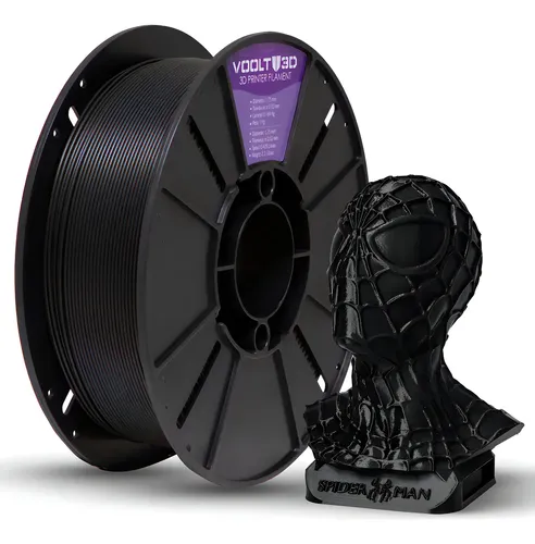 Filamento Petg Cores Volt3D, 1 kg, color negro