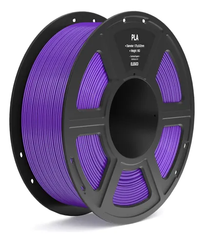Filamento Elegoo Pla 1.75mm Púrpura 1kg Para Impresoras 3d Purple