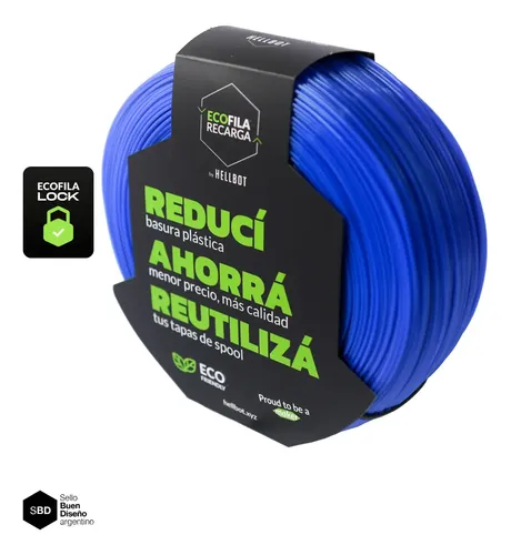 Filamento Pla Ecofila Impresión 3d 1,75mm 1kg Recarga