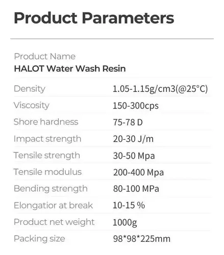 Resina Creality Lcd Gris 1000g  Alta Def Lavable Al Agua Dlp