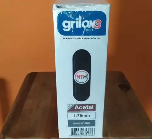 Filamento Grilon3 Acetal Impresora 3D 1.75mm 1kg Gris