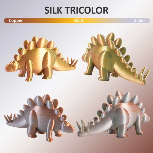 Filamento Silk Pla 1,75mm 1kg Bobina Azul Morado Negro