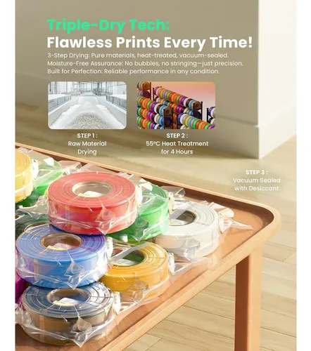 Filamento Pla 3d Marswork 1.75mm 8x250g Colors
