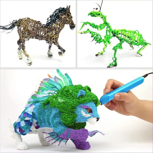 10 Filamentos Colores Repuesto Lapiz 3d 5 Metros 1.75mm Pla