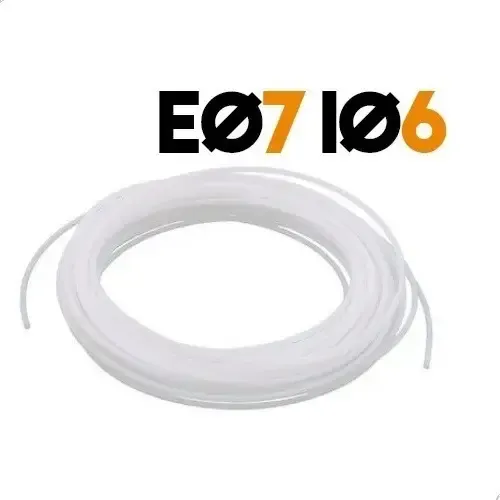 Tubo Teflón 6mmx7mm 1mt Manguera Ptfe