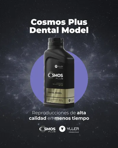 Resina 3d Cosmos Plus Gris Dental Model 1kg Alta Velocidad