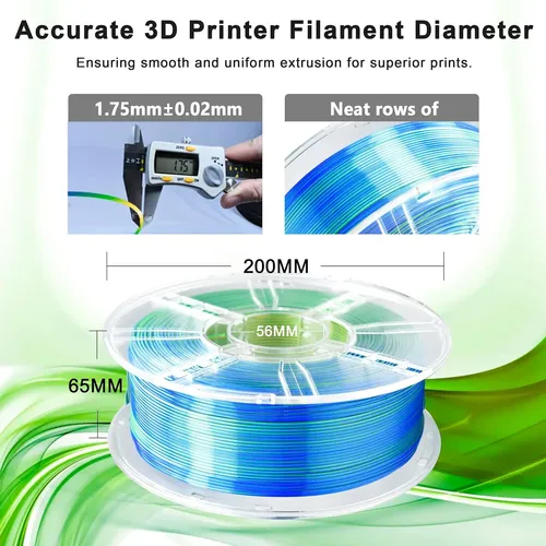 Filamento Pla Para Impresora 3d Doble Color Seda 1kg