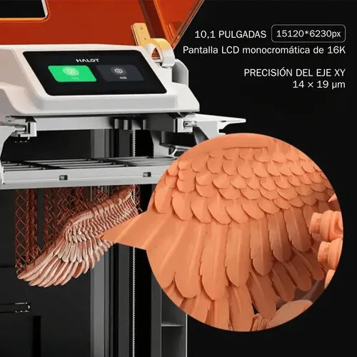 Impresora 3d Resina Creality Halot X1 Combo 16k Naranja