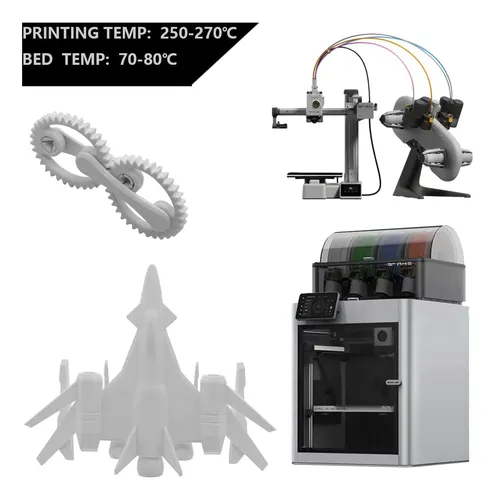 Filamento Petg Fibra De Vidrio Blanco 1 75mm 1kg Resistente