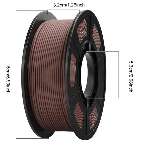 Paquete De Filamentos Wood Pla Para Impresora 3d, 1,75 Mm, 3