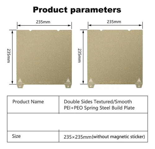 Plataforma De Impresora 3d H1h K1 K1c, Hoja De 235 X 235 Mm,