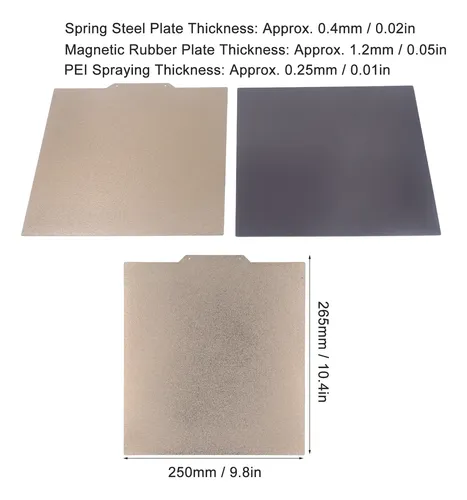 Placa De Plataforma De Acero Para Impresora 3d Pintada En Po