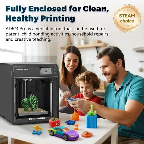 Flashforge Impresora 3d Ad5m Pro Con Pla 8.82 Oz Y Alta Velo