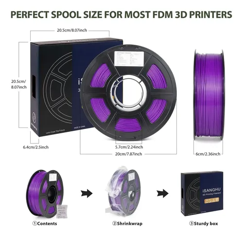 Filamento Para Impresora 3d Isanghu Asa De 1,75 Mm, Resisten