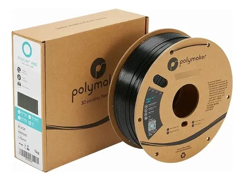 Filamento ABS Polymaker Polylite Negro de 1.75 mm y 1 kg
