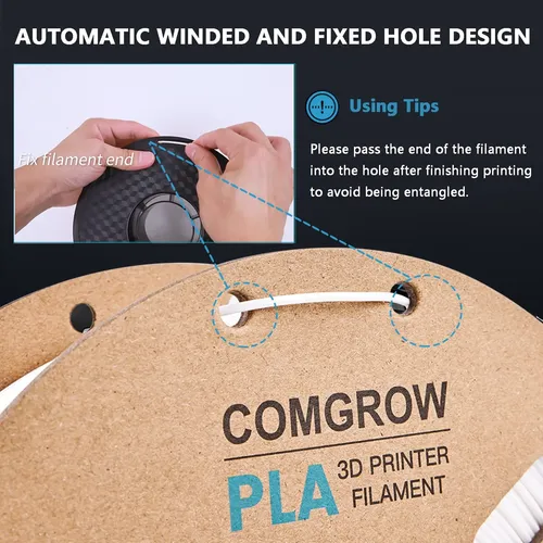 Filamento Para Impresora 3d Comgrow Pla De 1,75 Mm, Bobina D