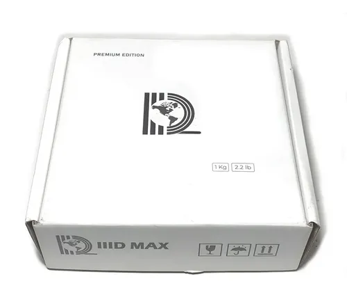 Filamento 3D PLA Iiid Max de 1.75 mm y 1 kg, Color Blanco