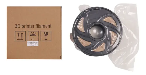 Filamento Para Impresora 3d Wood + Pla De 1,75 Mm, Bobina De
