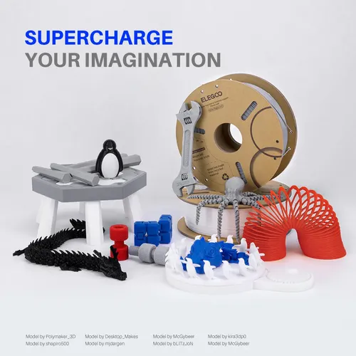 Filamento PLA Elegoo Madera de 1.75 mm y 1 kg para Impresora 3D
