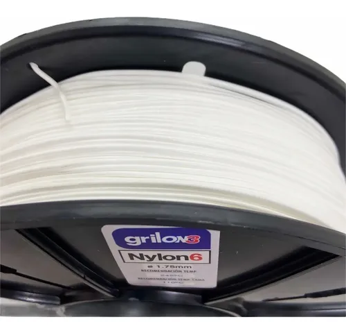 Filamento 3D Grilon3 Nylon 6 1.75mm Negro 1kg Alta Resistencia