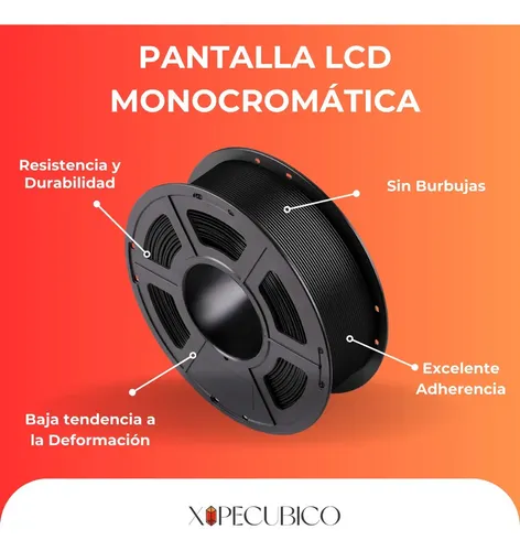 Filamento Pla Anycubic 1kg Alta Calidad Y Precisión 1.75mm Color Negro