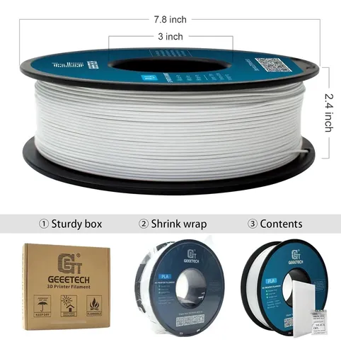 Filamento Pla De 1,75 Mm Para Impresora 3d, Bobina De 1 Kg (