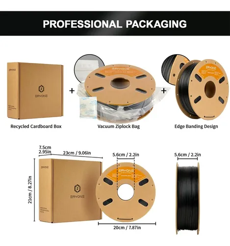 Filamento De Fibra De Carbono Eryone Petg 175 Mm 003 Mm,