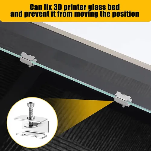 Pinzas De Cama De Vidrio De 6 Piezas Para Ender 3/3 Pro/v2/3