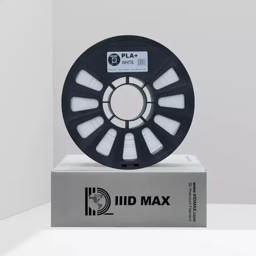 Filamento 3D PLA Iiid Max de 1.75 mm y 1 kg, Color Blanco