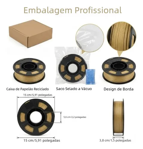 For Filamento De 250 G Para Impresora 3d, Color Madera,
