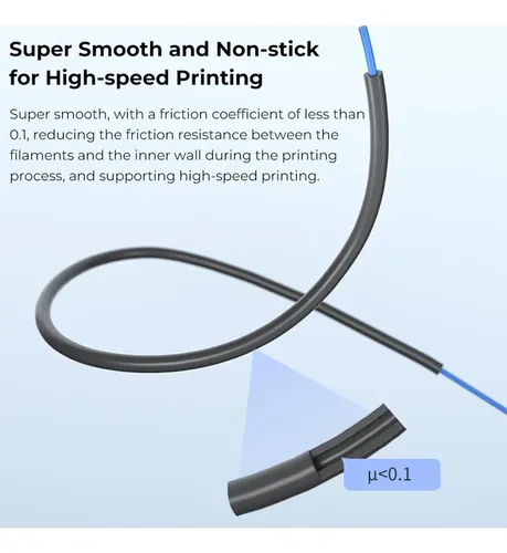 Tubo Ptfe Ultra Suave Creality 2m 2mm Id Para Filamento