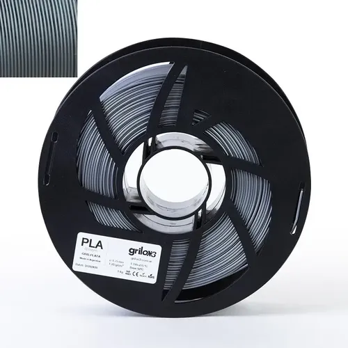 Filamento Pla Grilon3 1.75 Mm 1 Kg Gris Plata