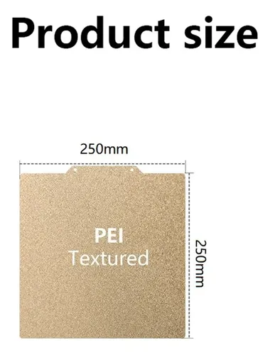 Lamina Pei 250x250mm Doble Cara Acero For Impresora 3d &th