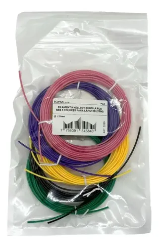 Filamento Hellbot PLA Para Lápiz 3D 200m Mix Colores