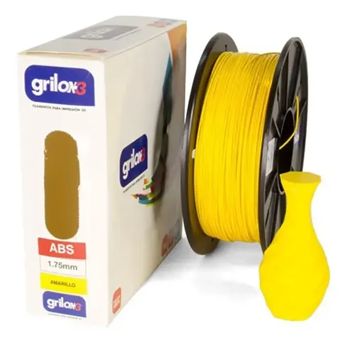 Filamento 3D Grilon3 ABS de 1.75mm y 1kg negro