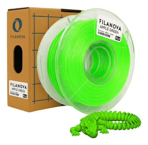 Filamento Pla High Speed 1kg Filanova 3D 1.75mm Verde Manzana