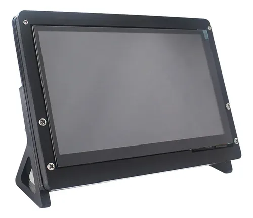 Estuche De Plástico Para Pantalla Lcd De 7 Pulgadas Con Soporte Y Tornillos Para