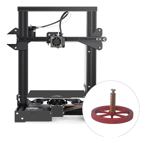 Kit Nivelador Rojo Con Resortes Y Tornillos Para Ender 3d