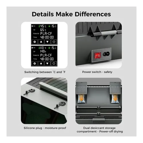 Caja Secadora Compatible Con Impresora 3d 1 75 Y 2 85mm