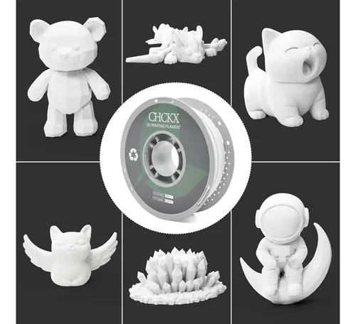Filamento Petg Fibra De Vidrio 3d Blanco 1kg Preciso