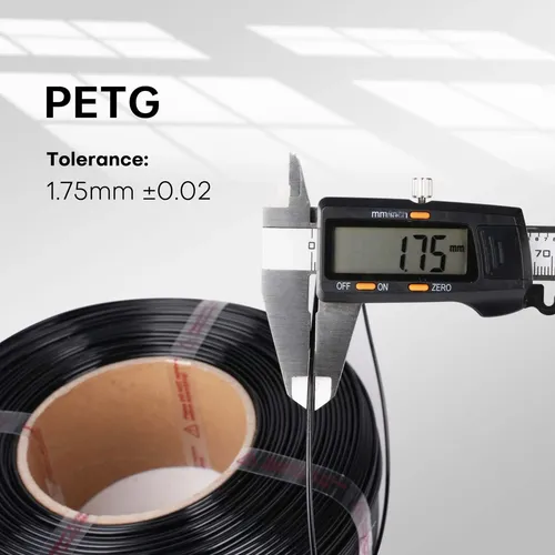 Filamento De Petg Gris Y Negro De 1,75 Mm Para Impresora 3d,