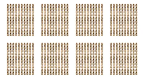 800 Unidades De Latón Moleteado Con Rosca M3