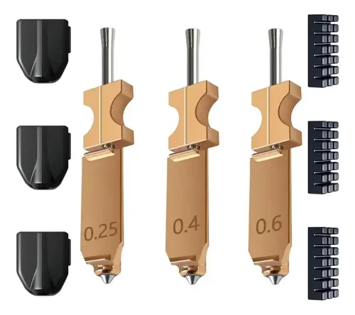 Kit Hotend Mejorado De 0,25, 0,4 Y 0,6 Mm Para Boquilla Ad5x