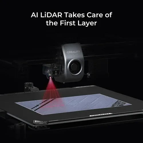 Impresora 3D K1 Max Creality color negro con tecnología de impresión FDM
