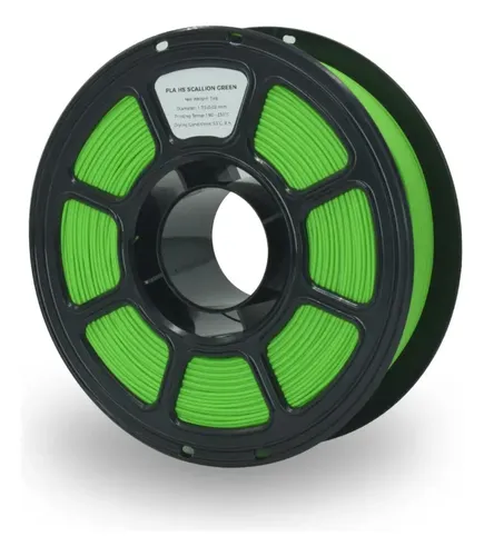 Filamento Pla High Speed Gst3d Lite 1.75mm 1kg Impresión 3d Verde Scallion