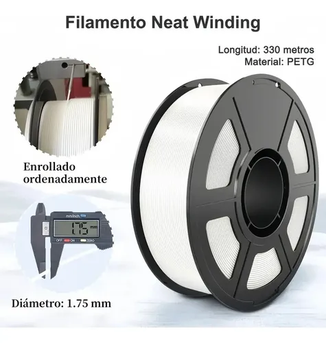 Filamento Petg +1.75 Mm, Precisión Dimensional +/-0.02mm -cn