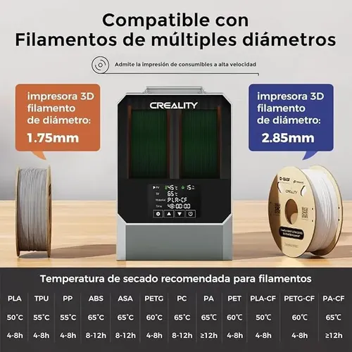 Creality Space Pi Plus Caja Secadora De Filamento 2 Bobinas