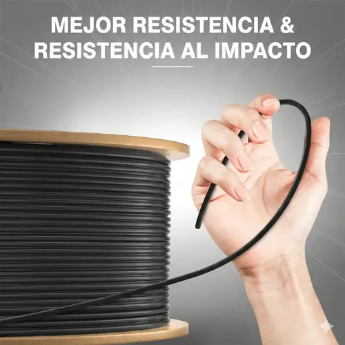 Filamento Rapid Pla Plus Elegoo Diámetro 1,75mm 1kg 600 Mm/s Color Negro