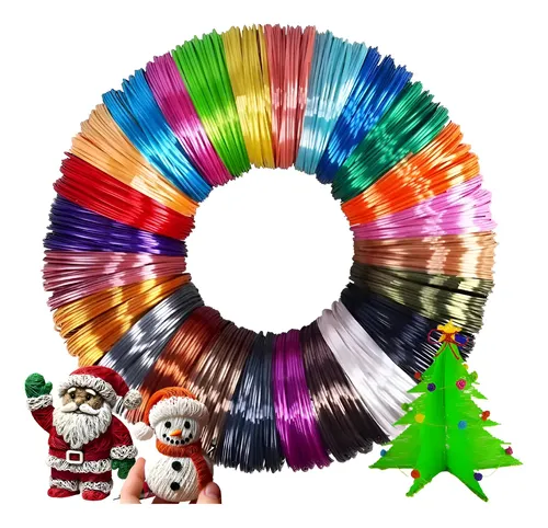 Pack Filamento Para Lápiz 3d 10 Colores 200g Repuesto Pla